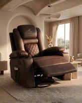 Ultimate Relaxation Swivel Rocker Recliner with Heat & Massage