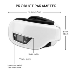Professional 6D Smart Air Compression Eye Massager with Heat & Music