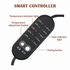Natural Jade Stone Heated Eye Mask with Smart Temperature Control
