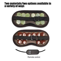 Natural Jade Stone Heated Eye Mask with Smart Temperature Control