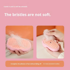 Modern Silicone Pet Spray Comb & Massage Brush