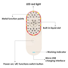 Synogal Red Light Electric Scalp Massager & Oil Applicator