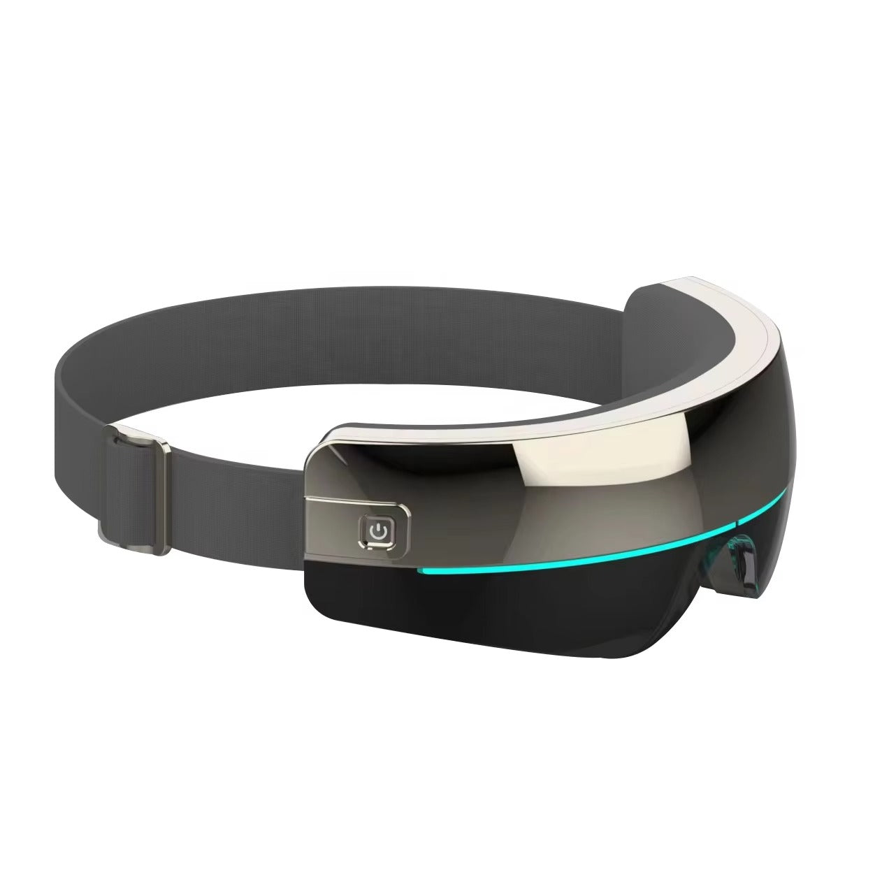 Private Model Smart Heated Ai Voice Eye Care Massager LED Light Bar Music Vibration Foldable Eye Massager With Heat Compression