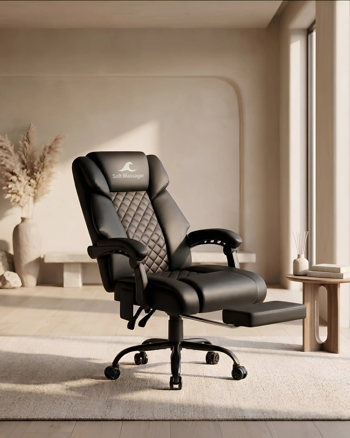 Ergonomic High-Back Executive Office Chair with Massage & Heat