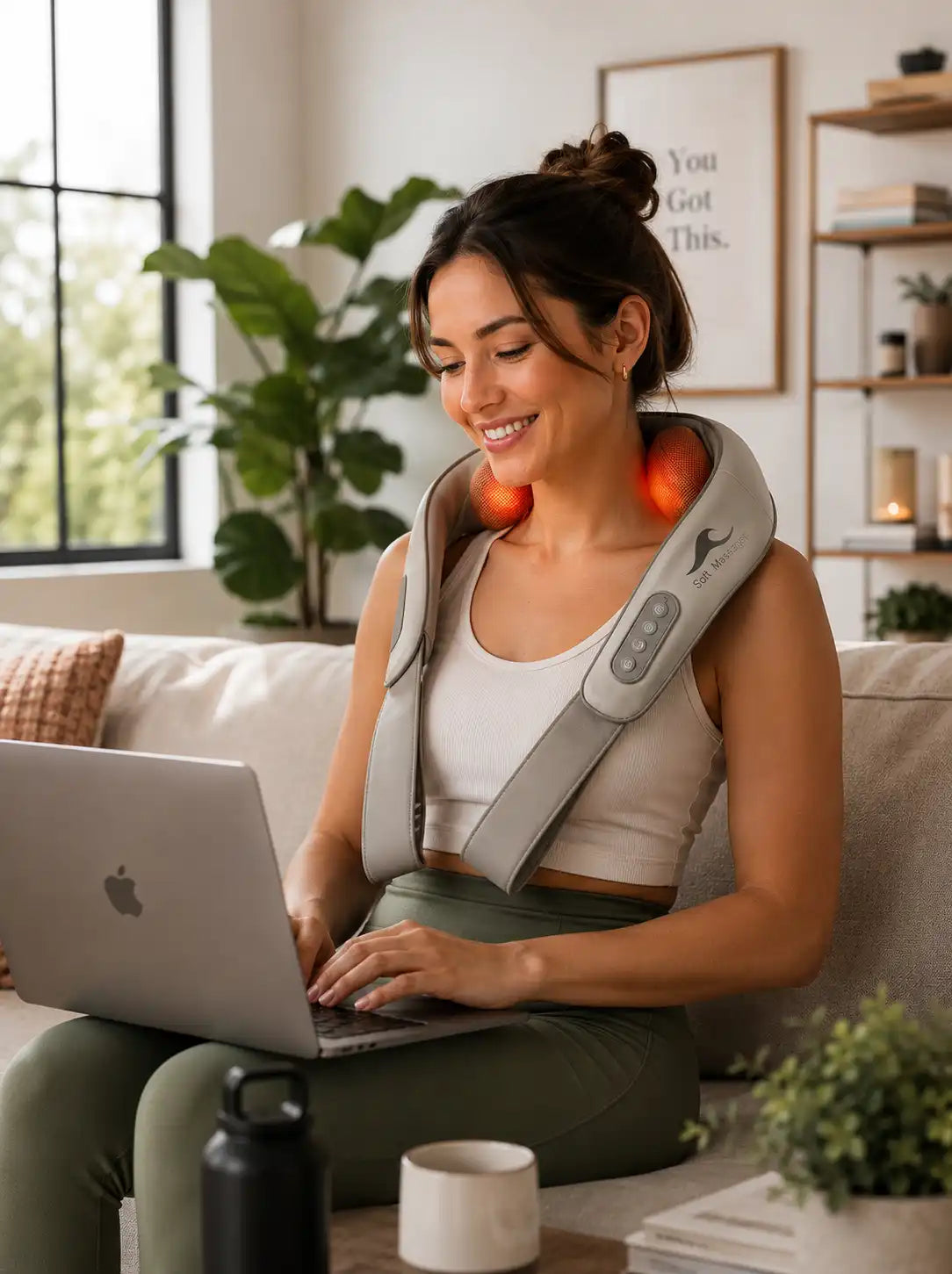 Premium 6D Hand-Simulated Neck & Shoulder Massager with Advanced Heat Therapy