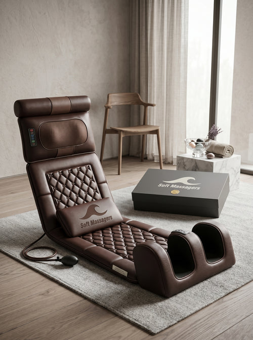 Total-Body Relaxation Electric Vibrating Massage Mattress with Heat