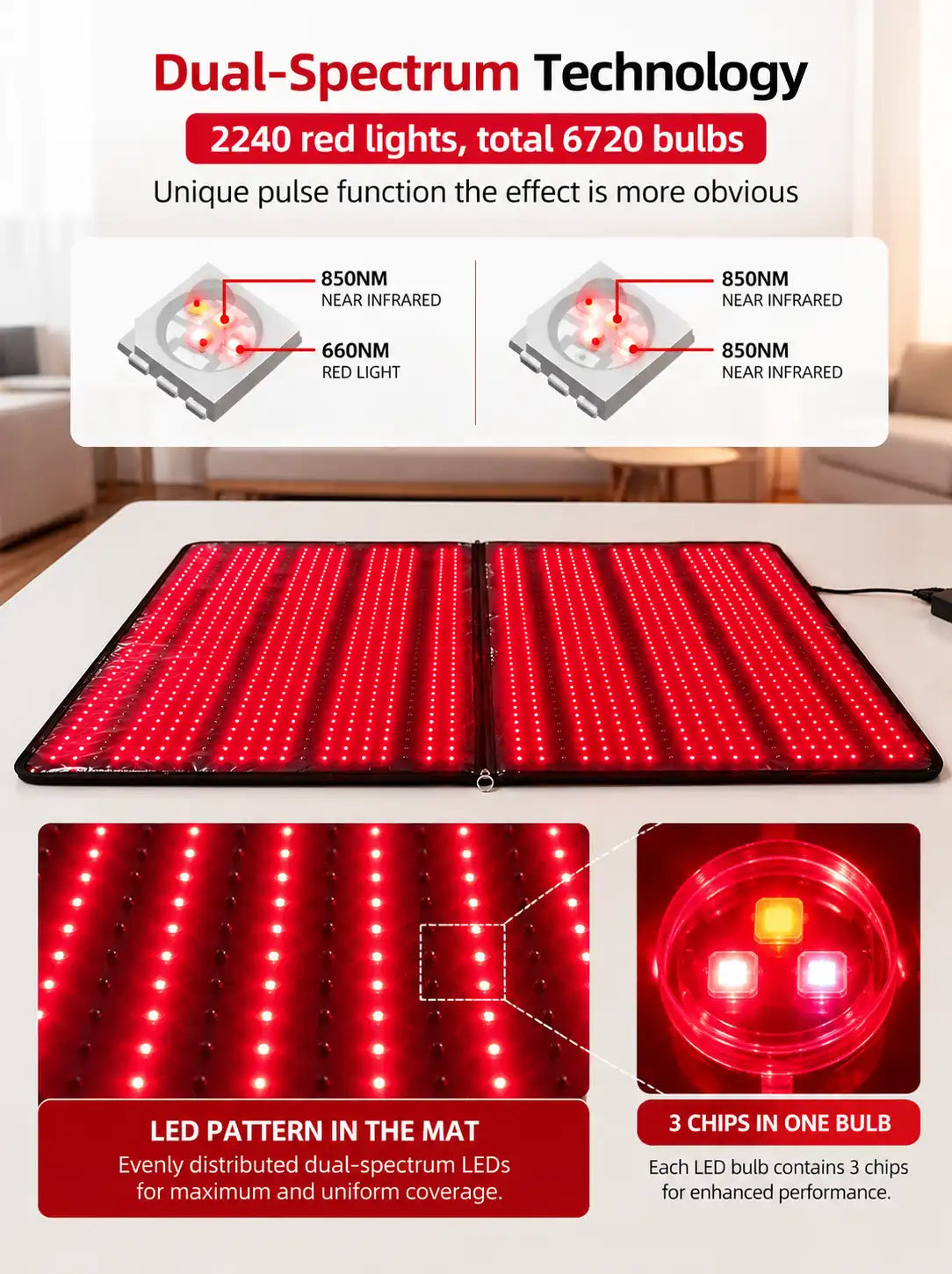 LED Red Light Full Body Therapy Sleeping Bag