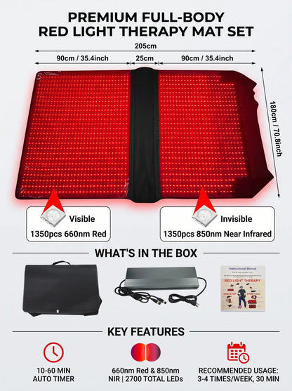 LED Red Light Full Body Therapy Sleeping Bag