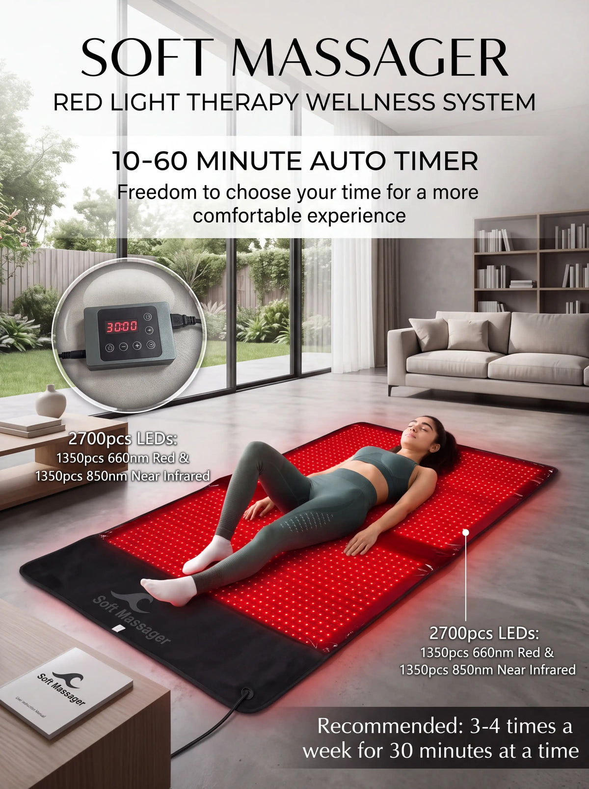 LED Red Light Full Body Therapy Sleeping Bag