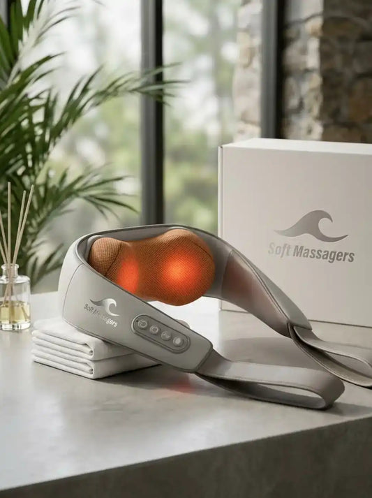 Premium 6D Hand-Simulated Neck & Shoulder Massager with Advanced Heat Therapy