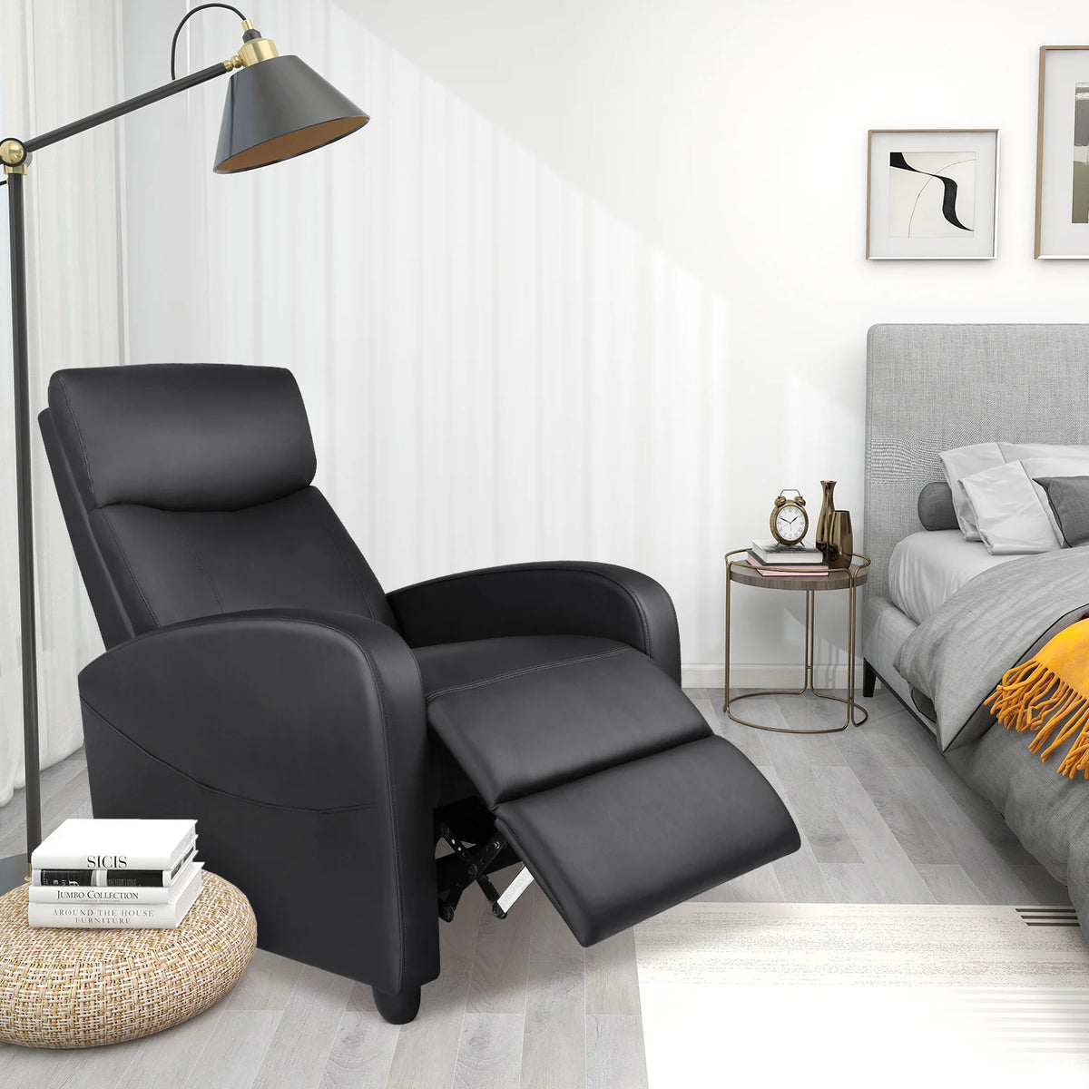 Modern Ergonomic Recliner Sofa with Integrated Massage
