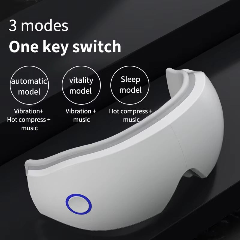 Popular Eye Massager Safety Air Pressure Music Heat Relieves Eye Strain Air Pressure Vibration Care Music Digital Eye Massager