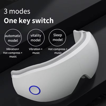 Popular Eye Massager Safety Air Pressure Music Heat Relieves Eye Strain Air Pressure Vibration Care Music Digital Eye Massager