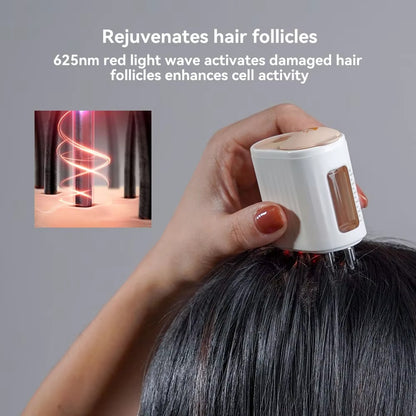 Precision Electric Scalp Massager & Red Light Growth Applicator