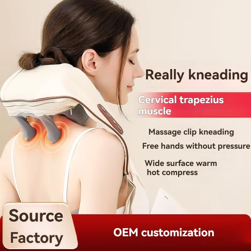 6D Neck and Back Massager with Soothing Heat