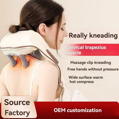 6D Neck and Back Massager with Soothing Heat