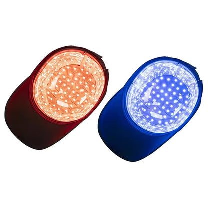 Aukewel 120-Point LED Red Blue Light Therapy Hair Growth Light Massage Cap for Head Blood Circulation