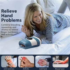 Wireless Air Compression Hand Massager with Therapeutic Heat