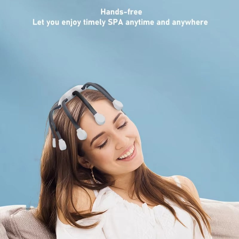 Durable Electric 10-Claw Scalp Massager for Deep Sleep & Relaxation