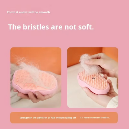 Popular Modern Silicone Pet Spray Comb Massage Brush for Cats Dogs-Battery Powered Anti-Fly Hair Removal Easy Clean All Seasons