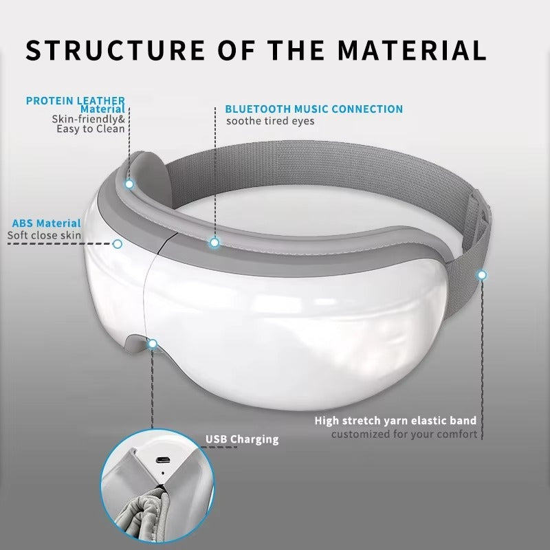 Professional 8D Smart Air Pressure Eye Massager with Acupoint Targeting
