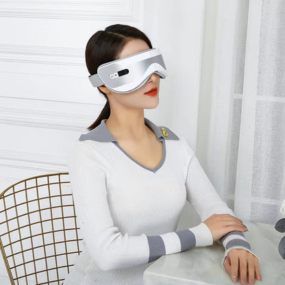 Portable Vibration Eyes Intelligent Massager Relieve Pressure Eye Massager Easy Control Machine White Comfortable Heat Massager