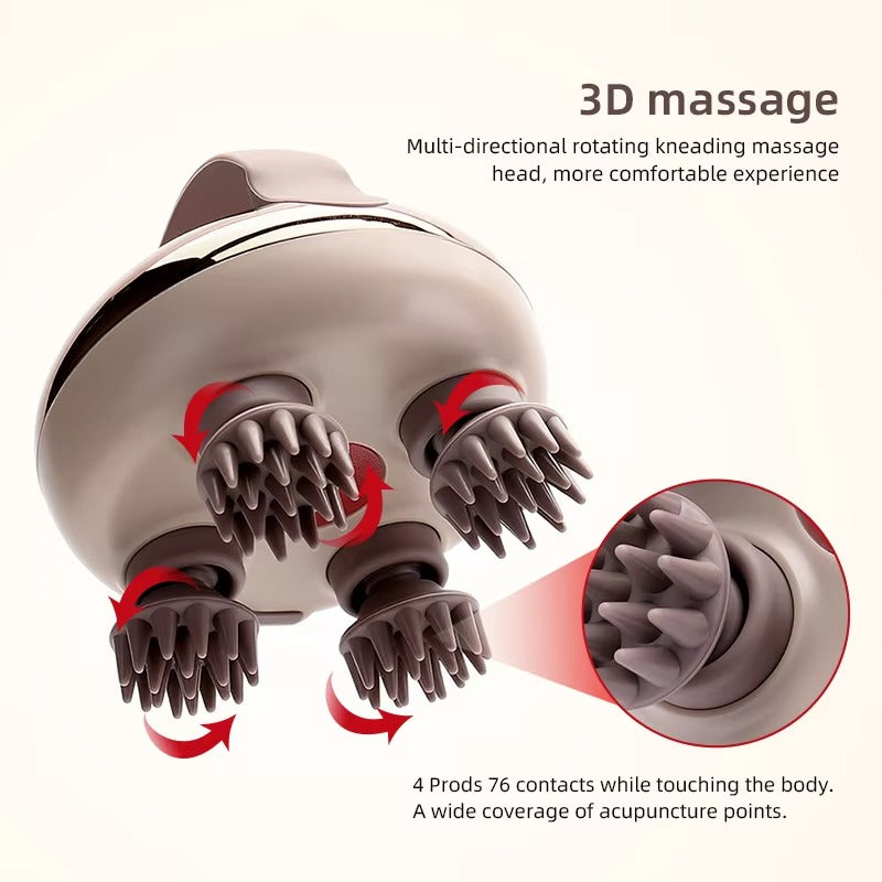 Smart Electric Handheld Scalp Massager & Vibration Brush