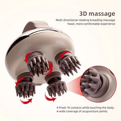 Smart Electric Handheld Scalp Massager & Vibration Brush