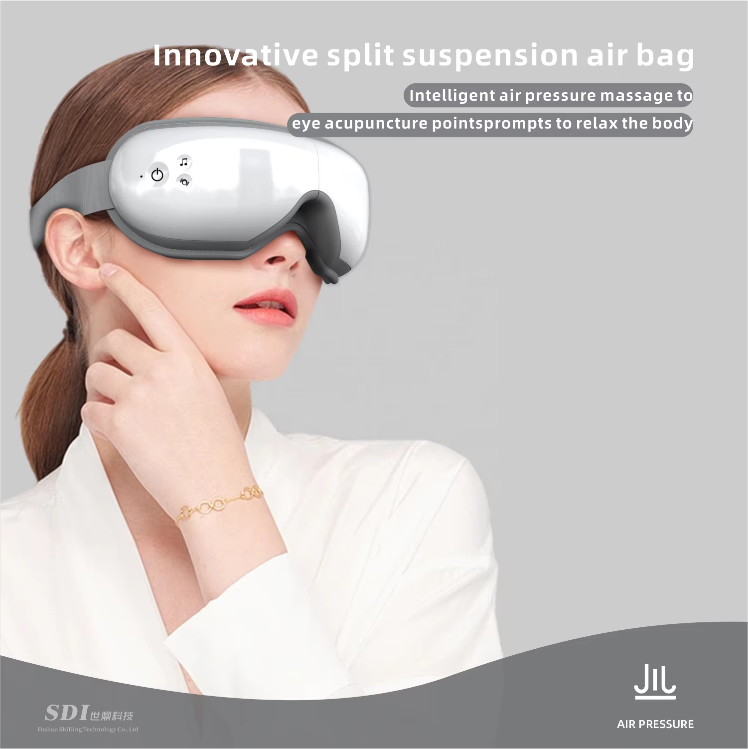 Professional 8D Smart Air Pressure Eye Massager with Acupoint Targeting