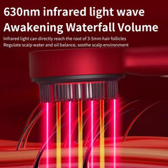 Professional 3D Kneading Scalp Massager with Red Light Therapy
