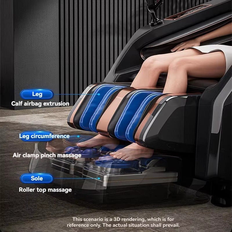 2025 Multi Function 3d Massage Chair SL Track Wireless Charging with Heating Full Body Massage Chair zero Gravity Massagesessel