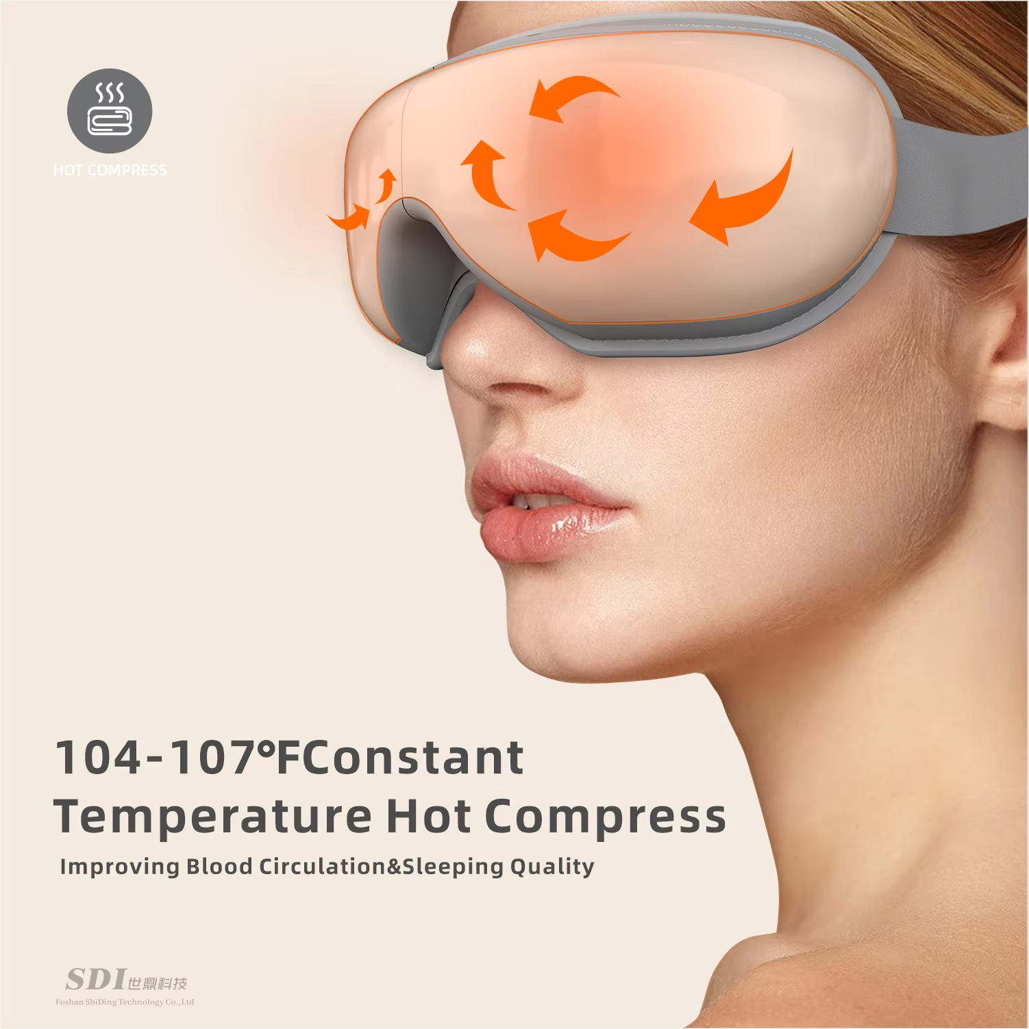 Professional 8D Smart Air Pressure Eye Massager with Acupoint Targeting