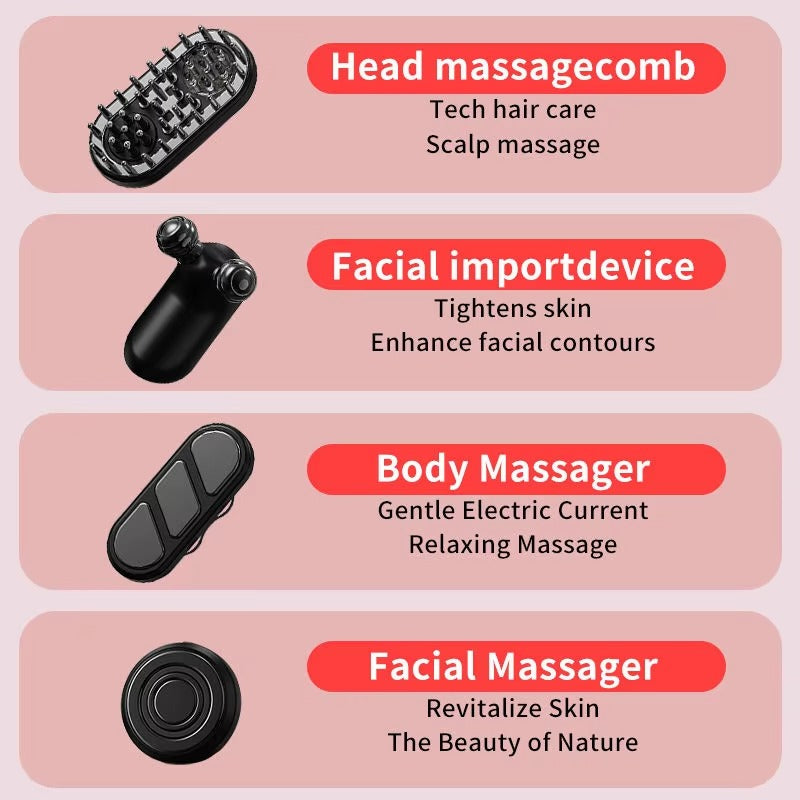 4-in-1 Advanced Electric Scalp & Face Recovery System
