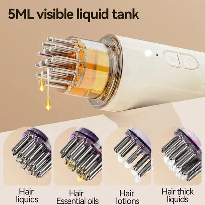 Head Massager Hair Castor Thick Essential Oil Applicator Scalp Massage Hair Growth Serum Dispenser Automatic Hair Oil Applicator