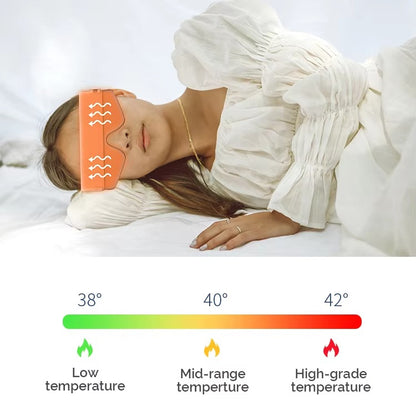 Private Model Smart Heated Ai Voice Eye Care Massager LED Light Bar Music Vibration Foldable Eye Massager With Heat Compression