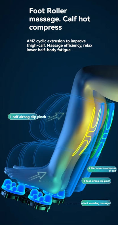 2025 Electric Foot Massager Infrared Physiotherapy Timing Control 2kg Weight Effectively Relaxes Leg/Calf Muscles Promotes Blood