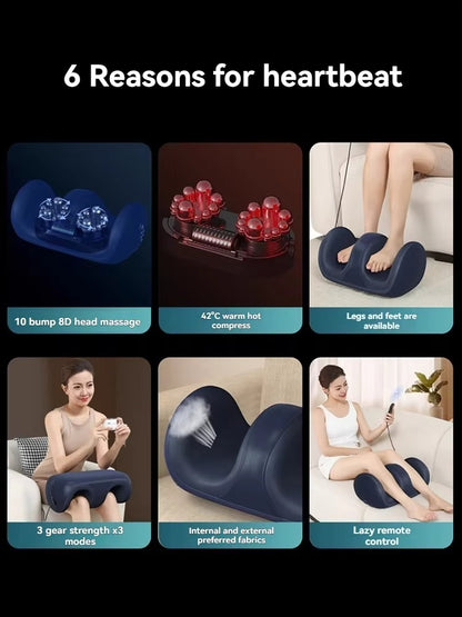 2025 Electric Foot Massager Infrared Physiotherapy Timing Control 2kg Weight Effectively Relaxes Leg/Calf Muscles Promotes Blood