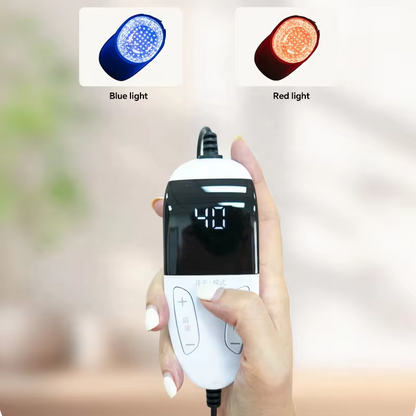 Aukewel 120-Point LED Red Blue Light Therapy Hair Growth Light Massage Cap for Head Blood Circulation